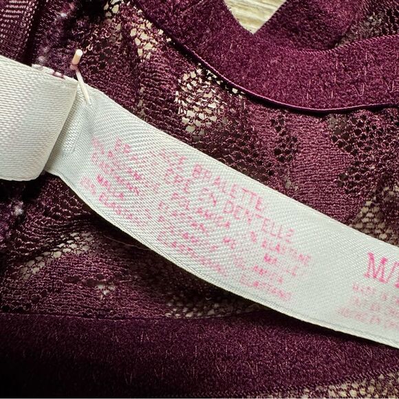 PINK Victoria’s Secret Lace Bralette Size Medium - Picture 6 of 6